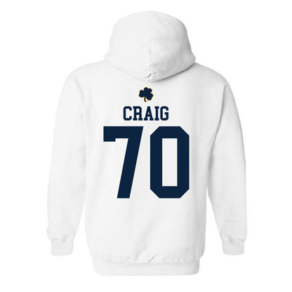 Notre Dame - NCAA Football : Ashton Craig - Classic Shersey Hooded Sweatshirt-1