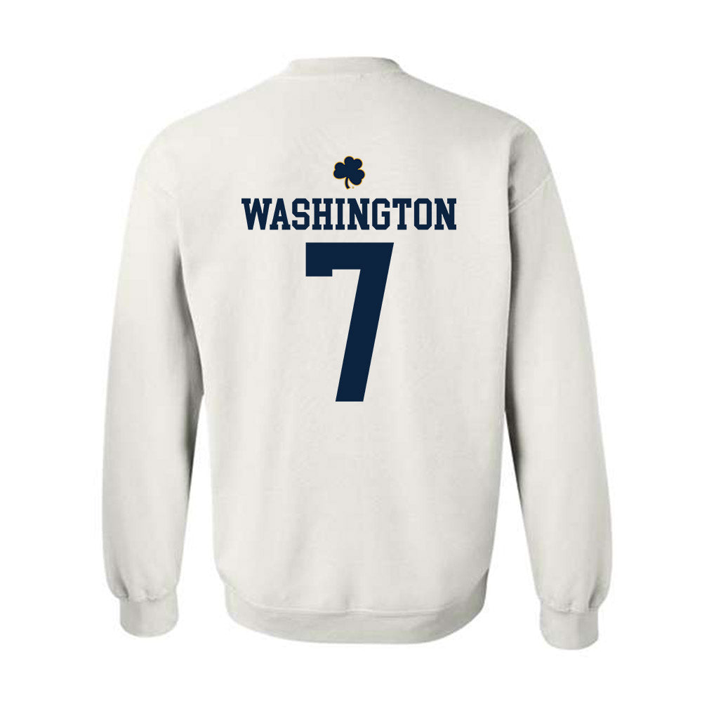 Notre Dame - NCAA Football : Tyrus Washington - Classic Shersey Crewneck Sweatshirt-1