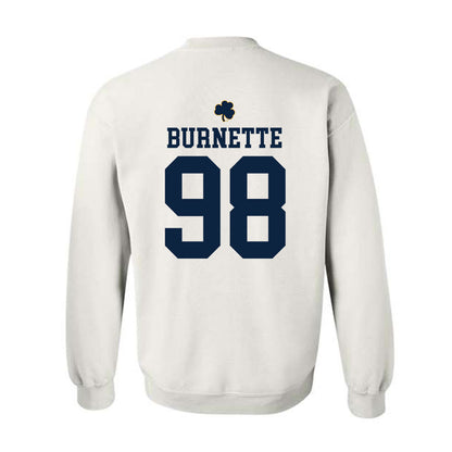 Notre Dame - NCAA Football : Noah Burnette - Classic Shersey Crewneck Sweatshirt-1