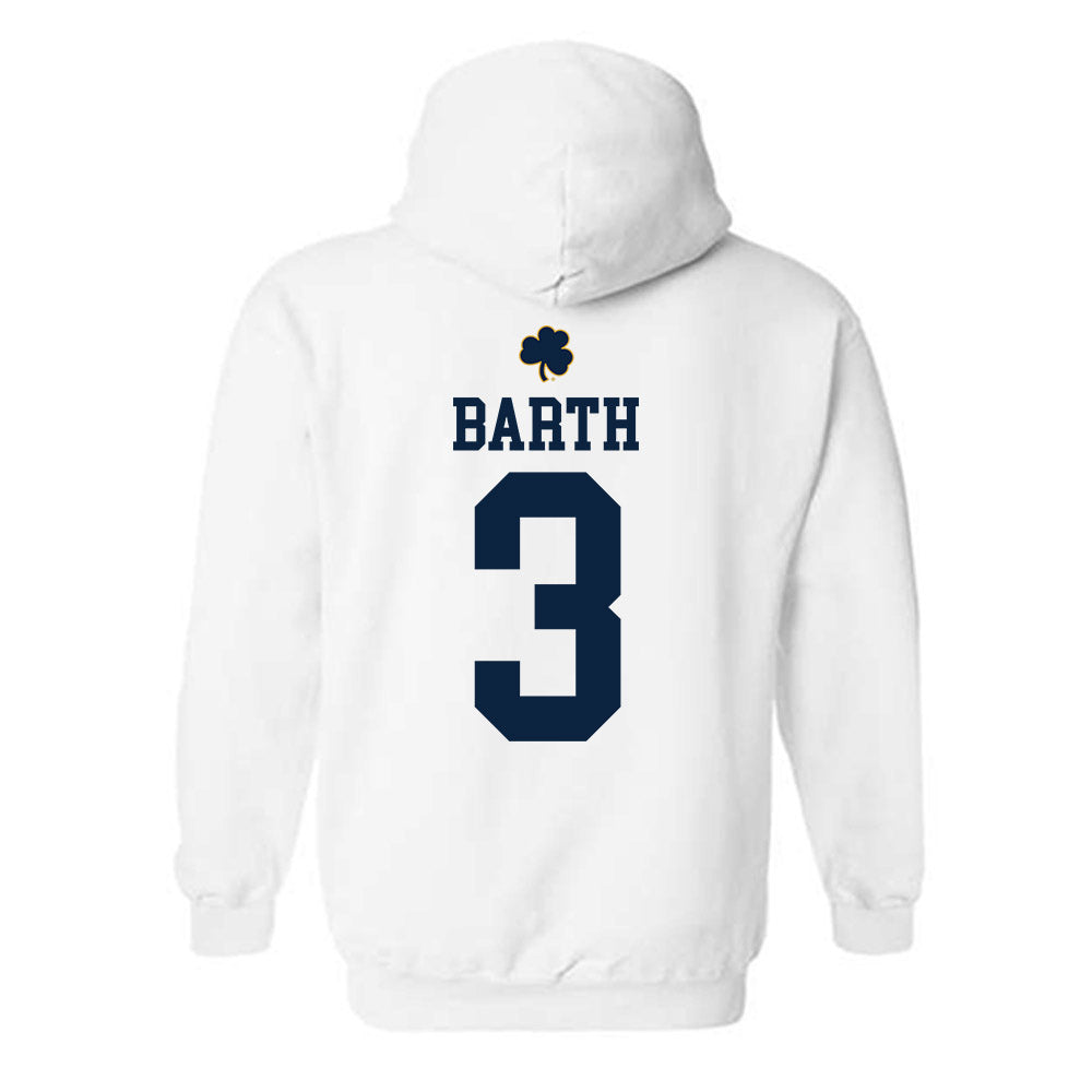 Notre Dame - NCAA Baseball : Mason Barth - Classic Shersey Hooded Sweatshirt-1
