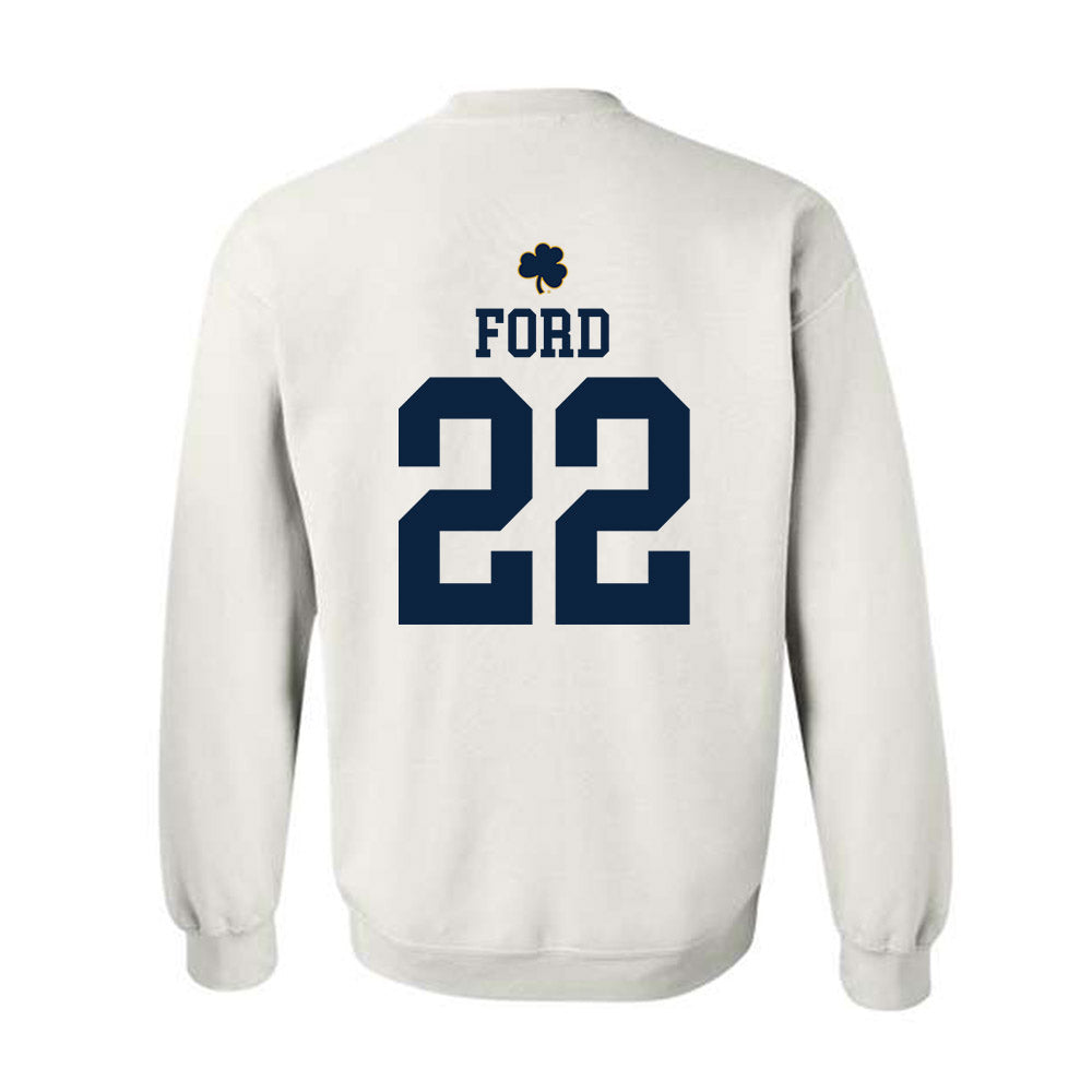 Notre Dame - NCAA Football : Devyn Ford - Classic Shersey Crewneck Sweatshirt-1