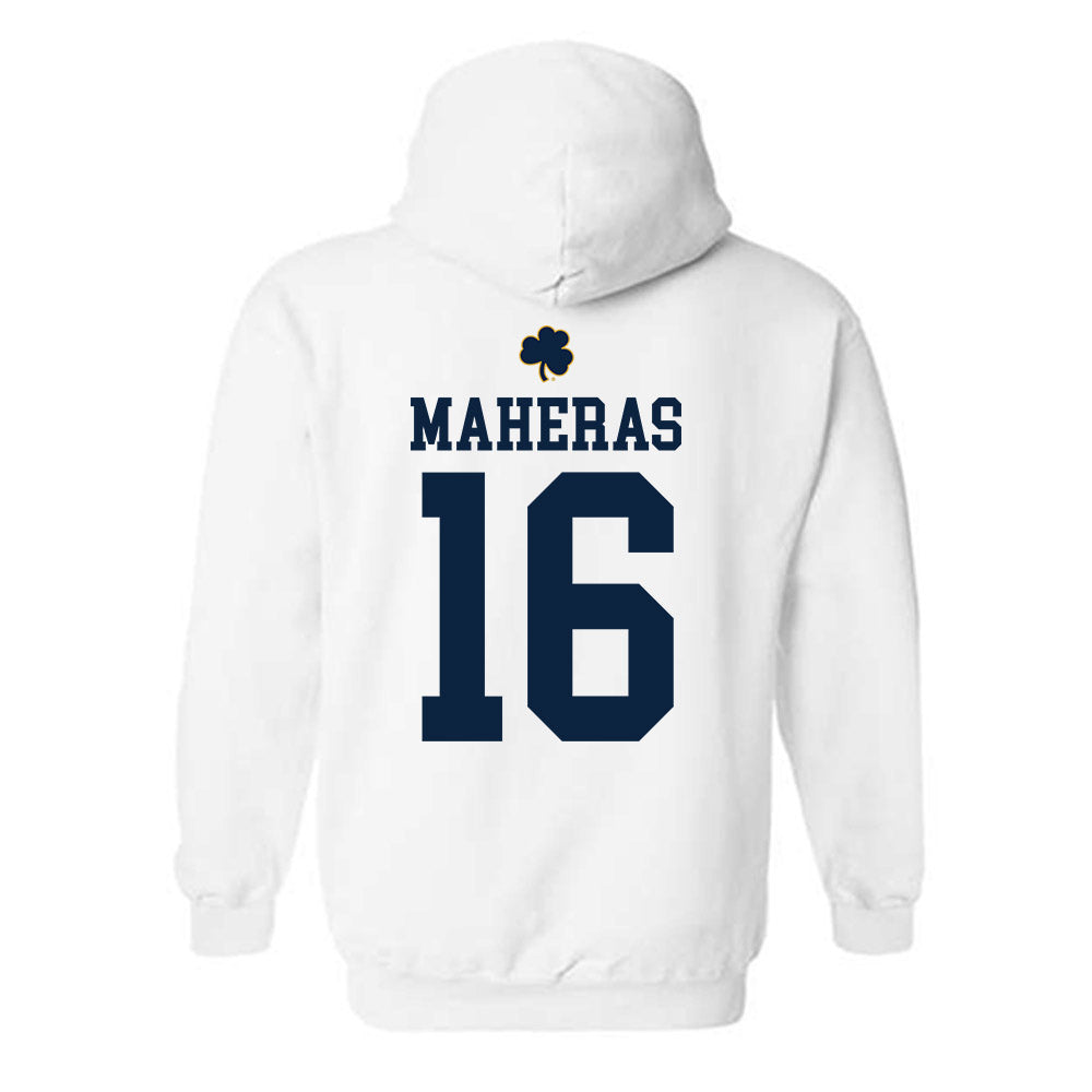 Notre Dame - NCAA Men's Lacrosse : Will Maheras - Classic Shersey Hooded Sweatshirt-1