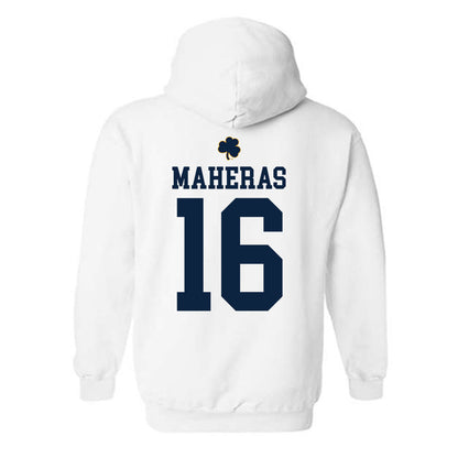 Notre Dame - NCAA Men's Lacrosse : Will Maheras - Classic Shersey Hooded Sweatshirt-1