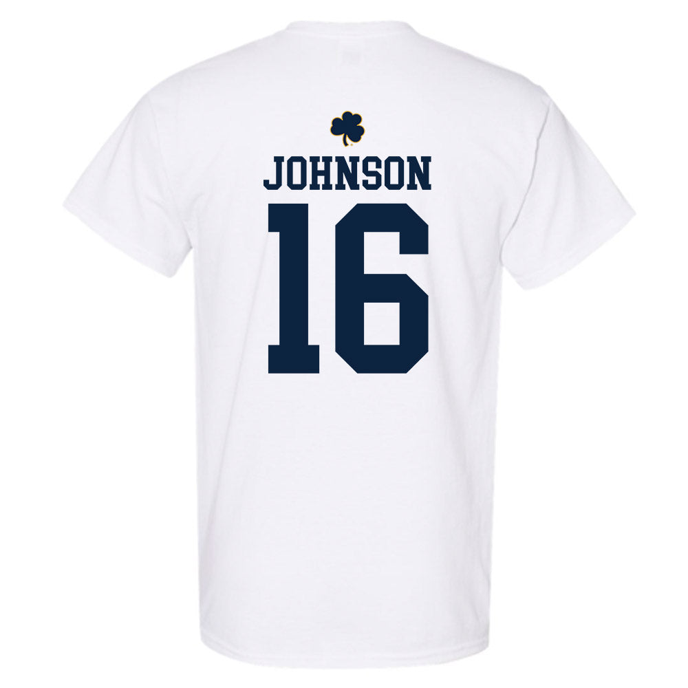 Notre Dame - NCAA Football : Tae Johnson - Classic Shersey T-Shirt-1
