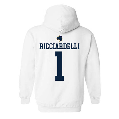 Notre Dame - NCAA Men's Lacrosse : Thomas Ricciardelli - Classic Shersey Hooded Sweatshirt-1