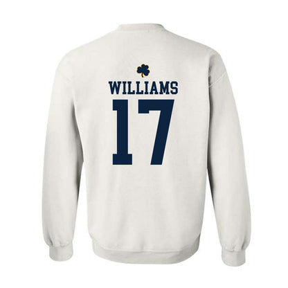 Notre Dame - NCAA Football : Cam Williams - Classic Shersey Crewneck Sweatshirt-1