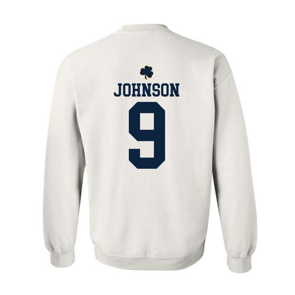 Notre Dame - NCAA Football : Brauntae Johnson - Classic Shersey Crewneck Sweatshirt-1