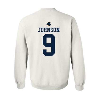 Notre Dame - NCAA Football : Brauntae Johnson - Classic Shersey Crewneck Sweatshirt-1