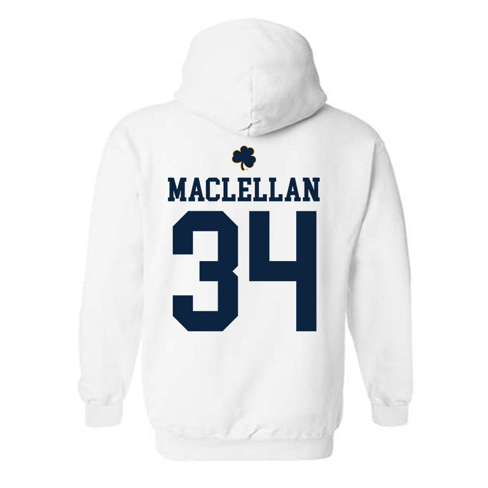 Notre Dame - NCAA Men's Basketball : Matthew MacLellan - Classic Shersey Hooded Sweatshirt-1