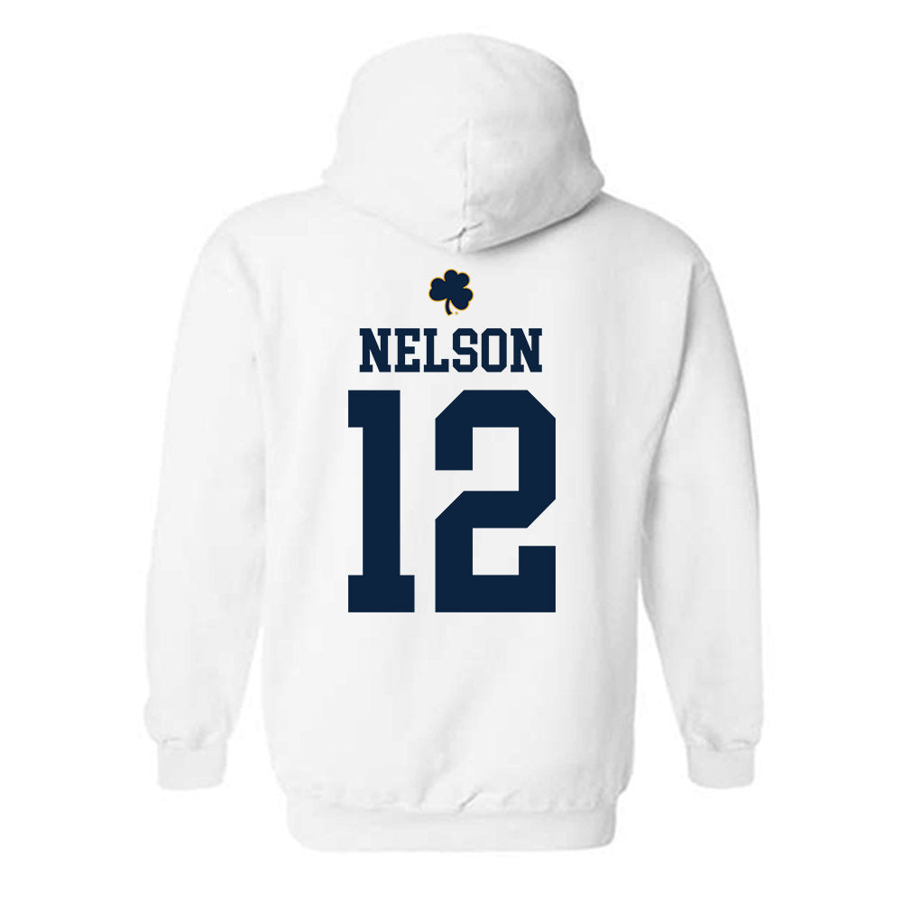 Notre Dame - NCAA Men's Ice Hockey : Henry Nelson - Classic Shersey Hooded Sweatshirt