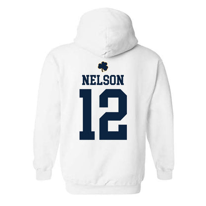 Notre Dame - NCAA Men's Ice Hockey : Henry Nelson - Classic Shersey Hooded Sweatshirt