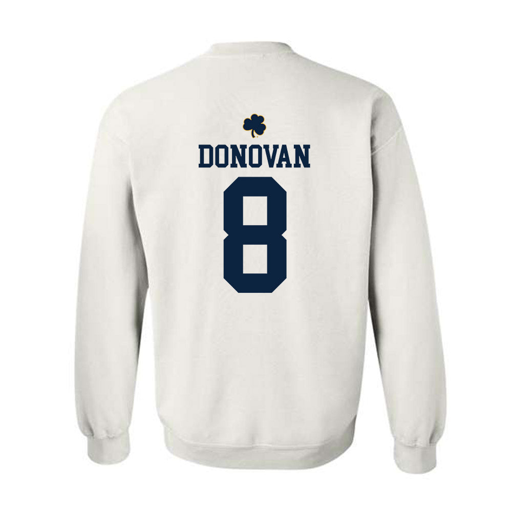 Notre Dame - NCAA Men's Lacrosse : Andrew Donovan - Classic Shersey Crewneck Sweatshirt-1