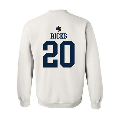 Notre Dame - NCAA Baseball : Caleb Ricks - Classic Shersey Crewneck Sweatshirt-1