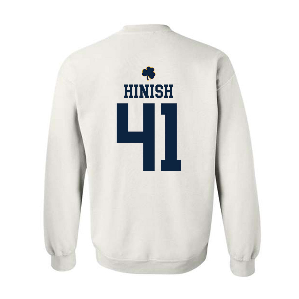 Notre Dame - NCAA Football : Donovan Hinish - Classic Shersey Crewneck Sweatshirt-1