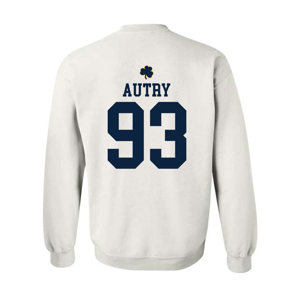 Notre Dame - NCAA Football : Quentin Autry - Classic Shersey Crewneck Sweatshirt