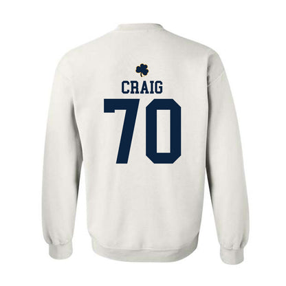 Notre Dame - NCAA Football : Ashton Craig - Classic Shersey Crewneck Sweatshirt-1