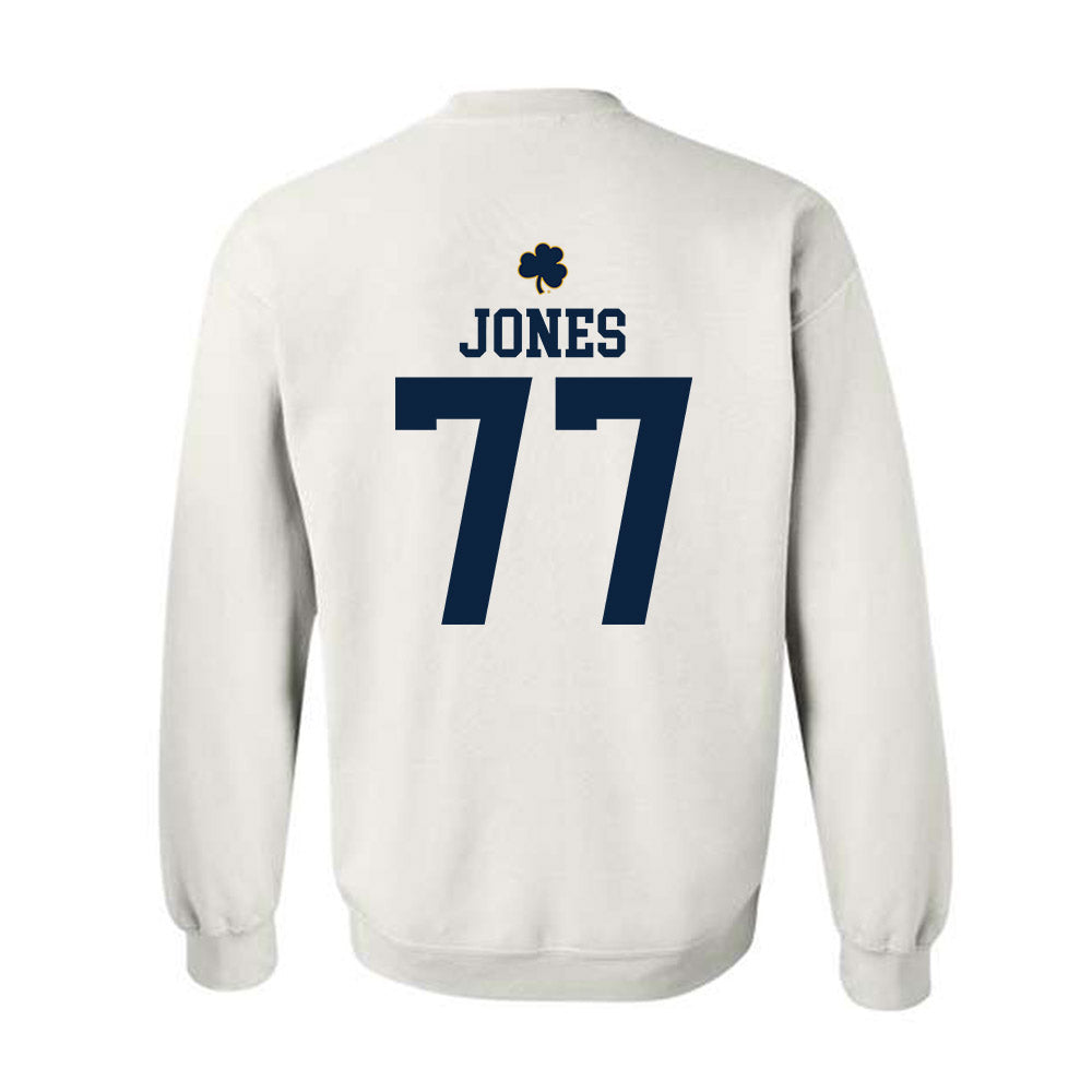 Notre Dame - NCAA Football : Peter Jones - Classic Shersey Crewneck Sweatshirt-1