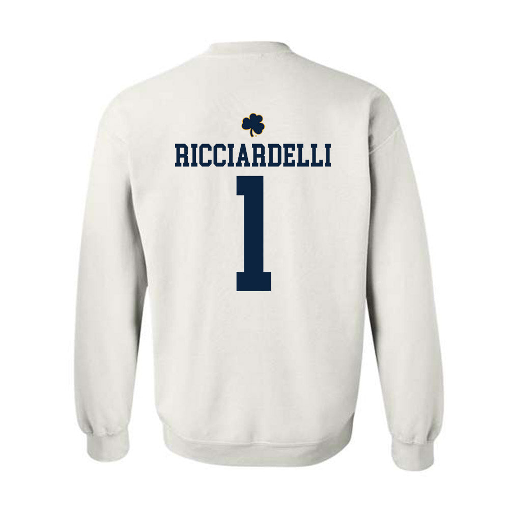 Notre Dame - NCAA Men's Lacrosse : Thomas Ricciardelli - Classic Shersey Crewneck Sweatshirt-1