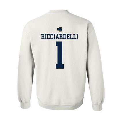 Notre Dame - NCAA Men's Lacrosse : Thomas Ricciardelli - Classic Shersey Crewneck Sweatshirt-1