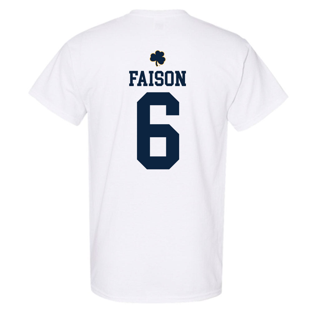 Notre Dame - NCAA Football : Jordan Faison - Classic Shersey T-Shirt-1
