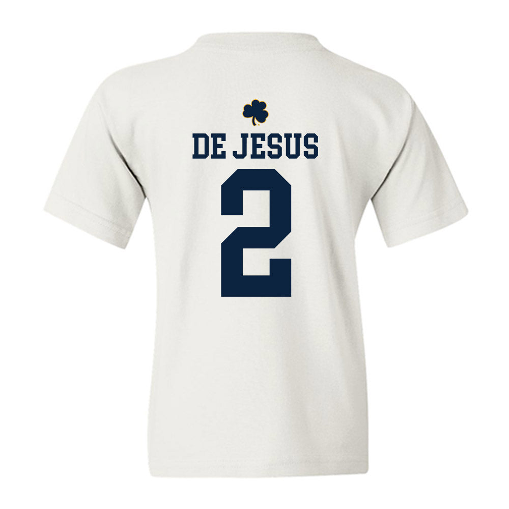 Notre Dame - NCAA Women's Basketball : Vanessa de Jesus - Classic Shersey Youth T-Shirt-1