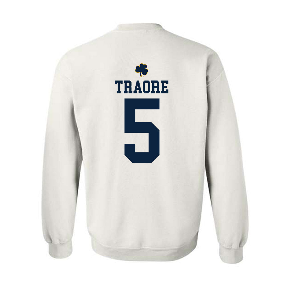 Notre Dame - NCAA Football : Boubacar Traore - Classic Shersey Crewneck Sweatshirt-1