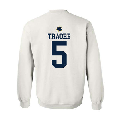 Notre Dame - NCAA Football : Boubacar Traore - Classic Shersey Crewneck Sweatshirt-1