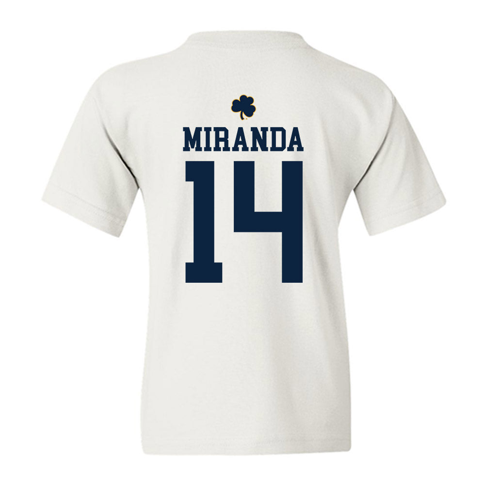 Notre Dame - NCAA Baseball : Shane Miranda - Classic Shersey Youth T-Shirt-1