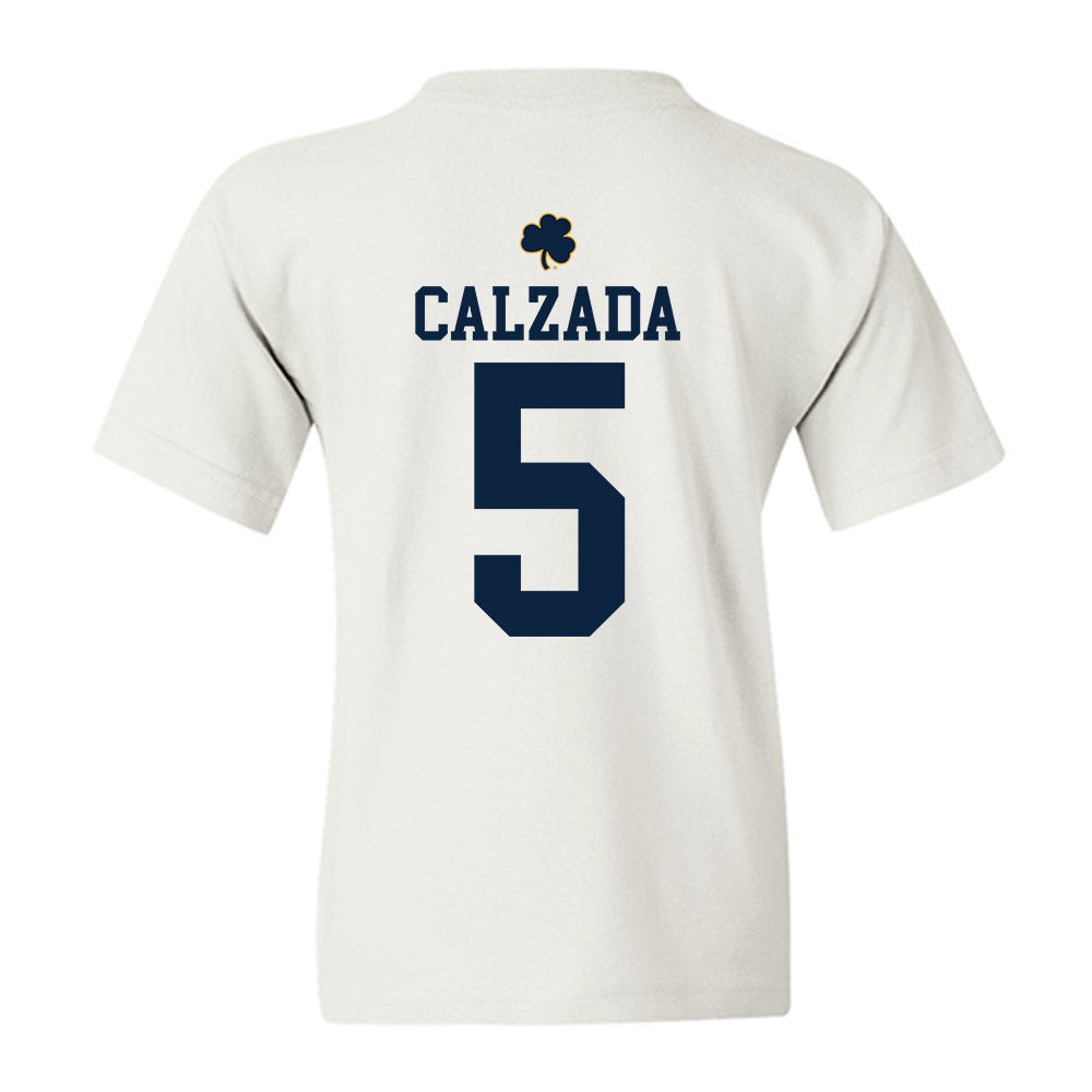 Notre Dame - NCAA Women's Soccer : Carolyn Calzada - Classic Shersey Youth T-Shirt-1
