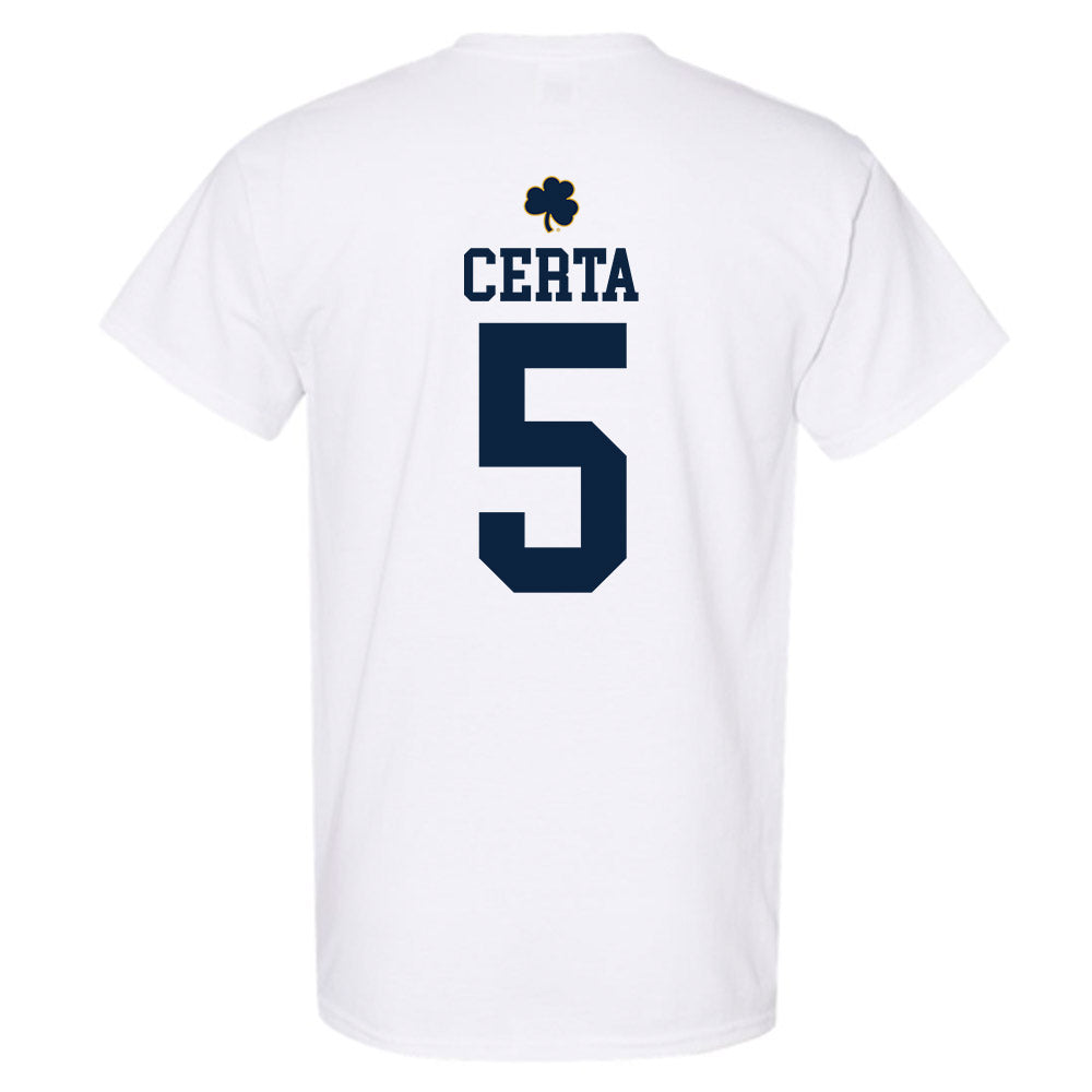 Notre Dame - NCAA Men's Basketball : Cole Certa - Classic Shersey T-Shirt-1