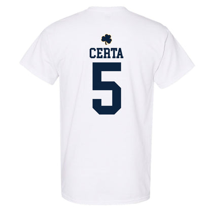 Notre Dame - NCAA Men's Basketball : Cole Certa - Classic Shersey T-Shirt-1