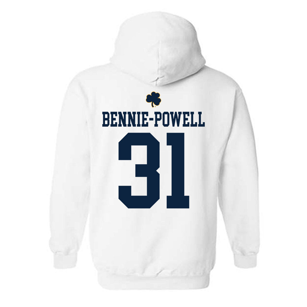 Notre Dame - NCAA Football : Taebron Bennie-Powell - Classic Shersey Hooded Sweatshirt-1