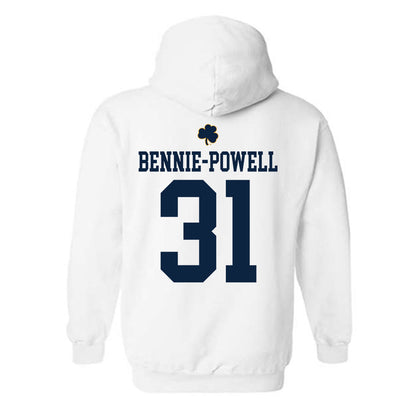 Notre Dame - NCAA Football : Taebron Bennie-Powell - Classic Shersey Hooded Sweatshirt-1