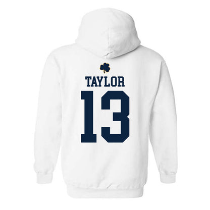 Notre Dame - NCAA Men's Lacrosse : Jake Taylor - Classic Shersey Hooded Sweatshirt-1