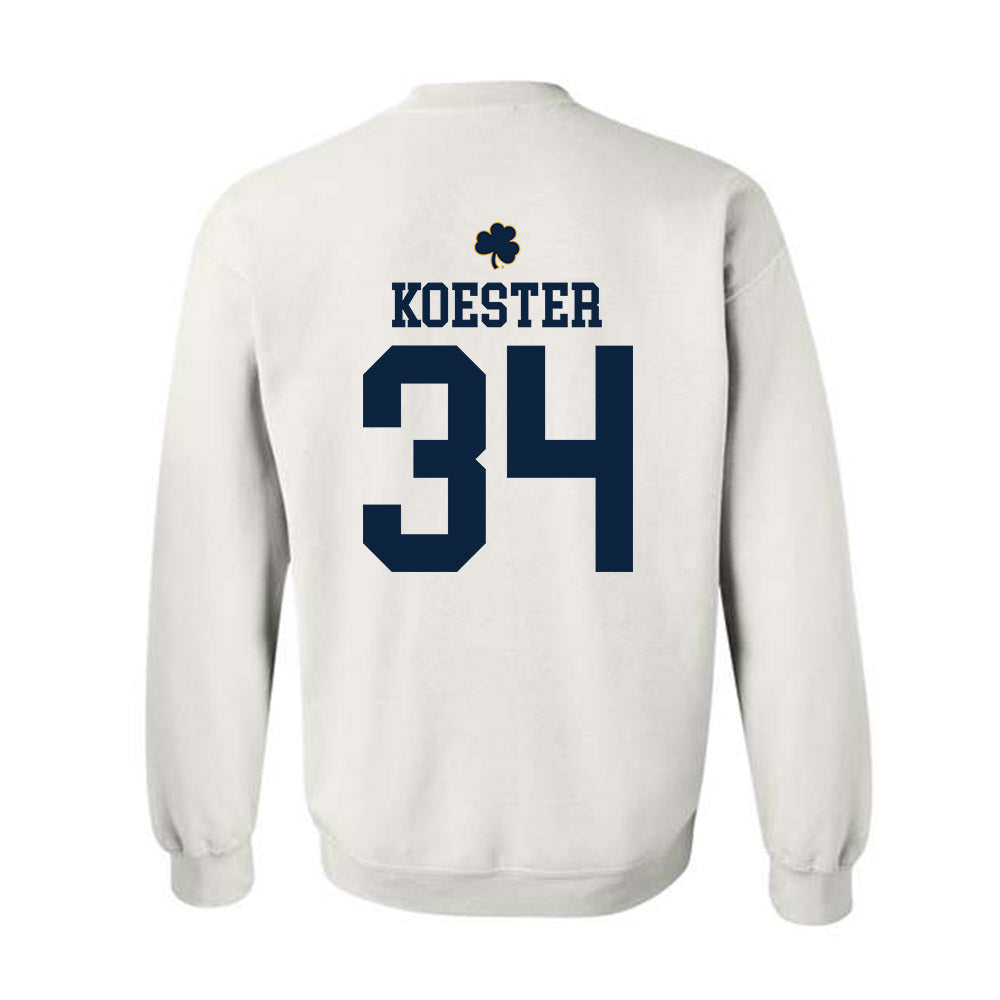 Notre Dame - NCAA Baseball : Brady Koester - Classic Shersey Crewneck Sweatshirt-1