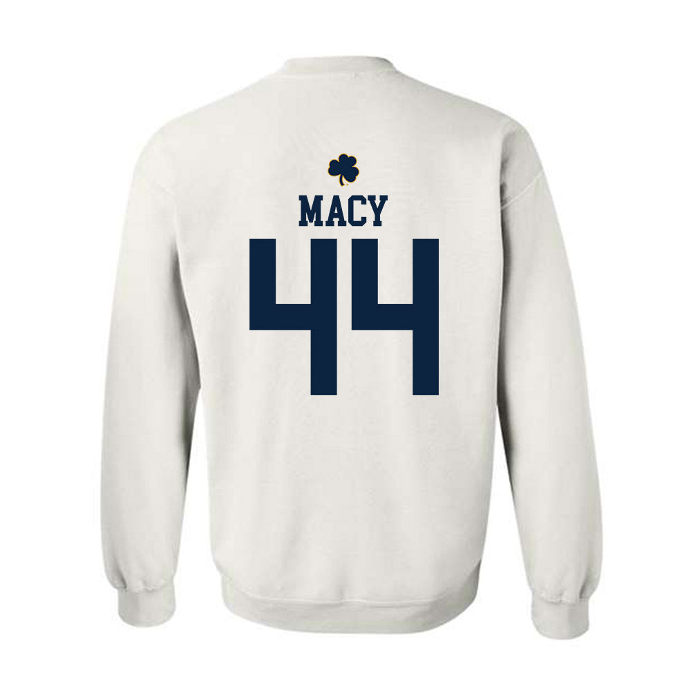 Notre Dame - NCAA Women's Basketball : Leah Macy - Classic Shersey Crewneck Sweatshirt-1