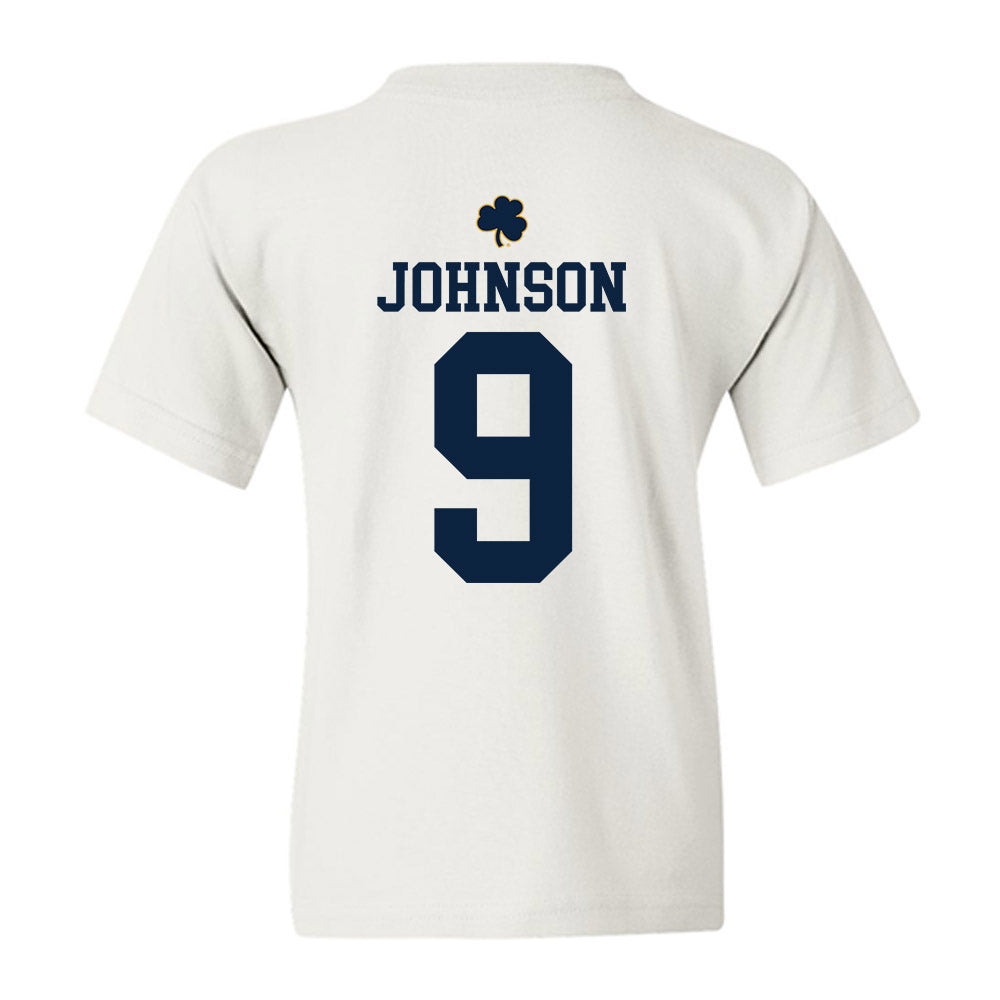 Notre Dame - NCAA Football : Brauntae Johnson - Classic Shersey Youth T-Shirt-1