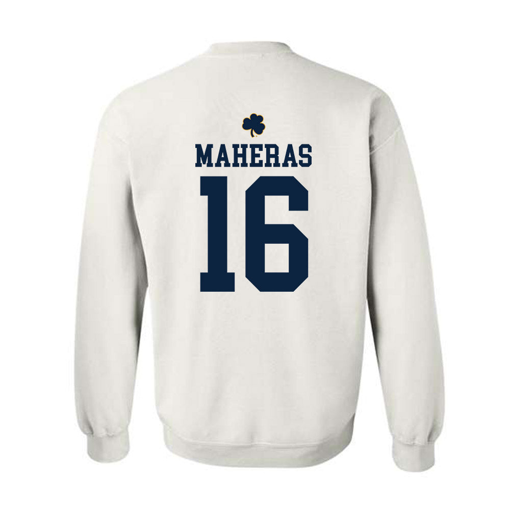Notre Dame - NCAA Men's Lacrosse : Will Maheras - Classic Shersey Crewneck Sweatshirt-1