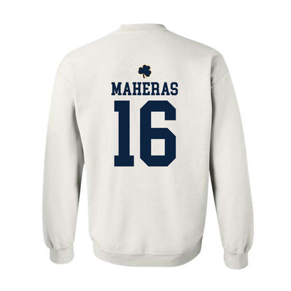 Notre Dame - NCAA Men's Lacrosse : Will Maheras - Classic Shersey Crewneck Sweatshirt-1