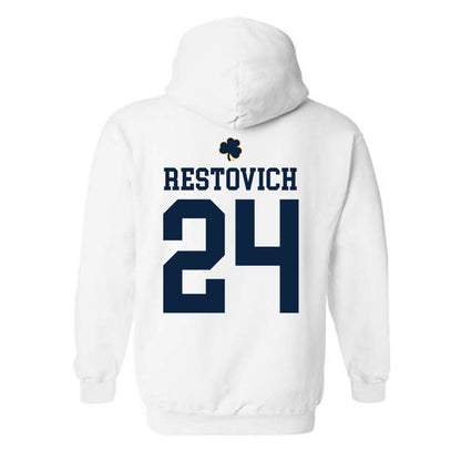 Notre Dame - NCAA Women's Soccer : Grace Restovich - Classic Shersey Hooded Sweatshirt