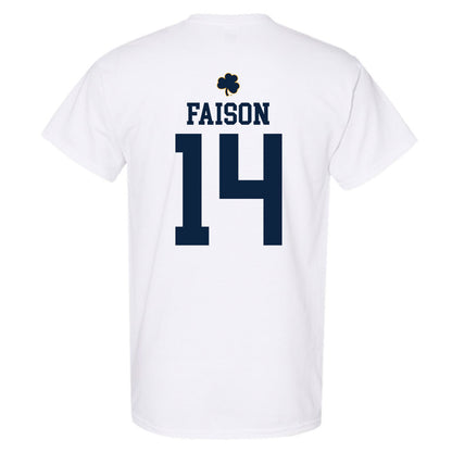 Notre Dame - NCAA Men's Lacrosse : Jordan Faison - Classic Shersey T-Shirt-1
