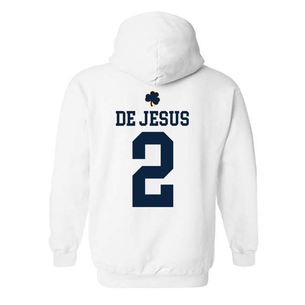 Notre Dame - NCAA Women's Basketball : Vanessa de Jesus - Classic Shersey Hooded Sweatshirt-1