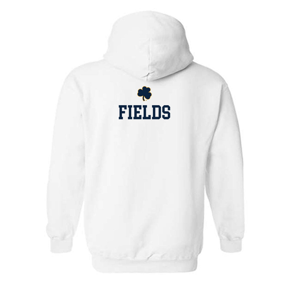 Notre Dame - NCAA Football : Malachi Fields - Classic Shersey Hooded Sweatshirt-1
