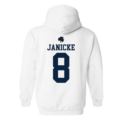 Notre Dame - NCAA Men's Ice Hockey : Justin Janicke - Classic Shersey Hooded Sweatshirt