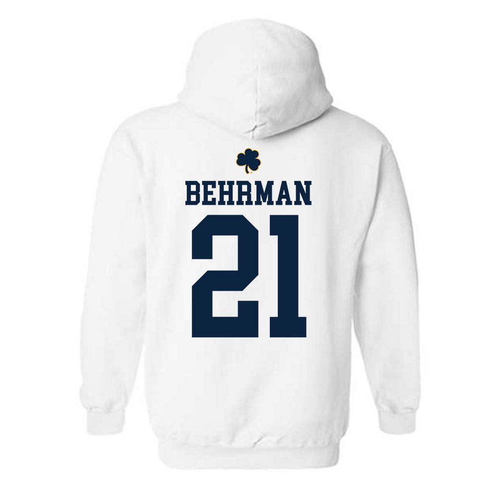 Notre Dame - NCAA Men's Lacrosse : Brock Behrman - Classic Shersey Hooded Sweatshirt