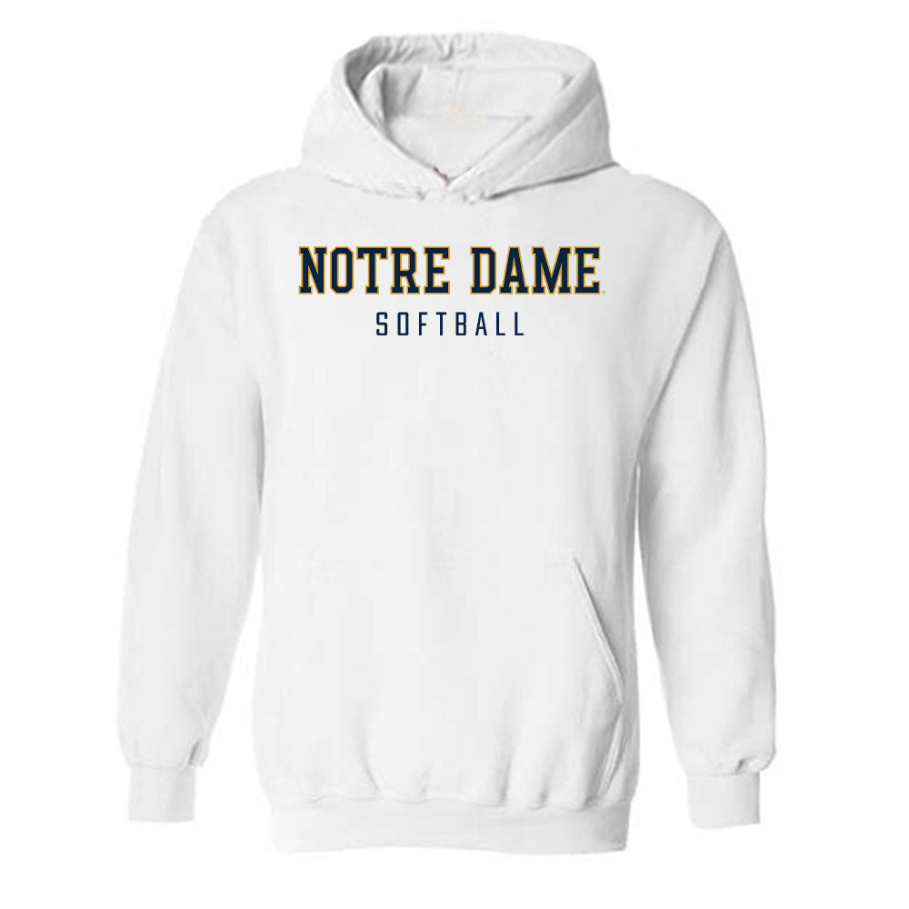 Notre Dame - NCAA Softball : Brianne Weiss - Classic Shersey Hooded Sweatshirt-0