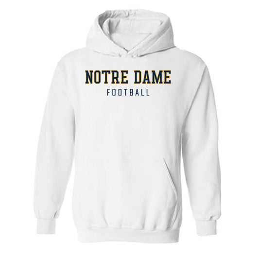 Notre Dame - NCAA Football : CJ Carr - Classic Shersey Hooded Sweatshirt-0