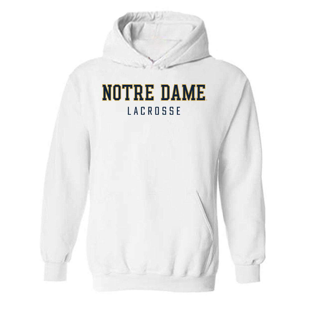 Notre Dame - NCAA Men's Lacrosse : Jake Taylor - Classic Shersey Hooded Sweatshirt-0