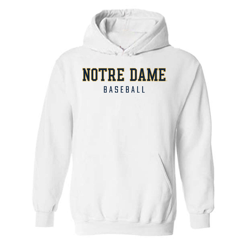 Notre Dame - NCAA Baseball : Evan Clark - Classic Shersey Hooded Sweatshirt-0