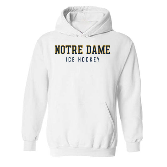 Notre Dame - NCAA Men's Ice Hockey : Maddox Fleming - Classic Shersey Hooded Sweatshirt-0